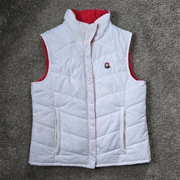 Columbia Jackets & Blazers - Columbia Reversible Puffer Vest White and Red Ohio State EUC size large